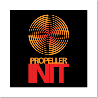 Propeller INIT - In Orange And Red Posters and Art